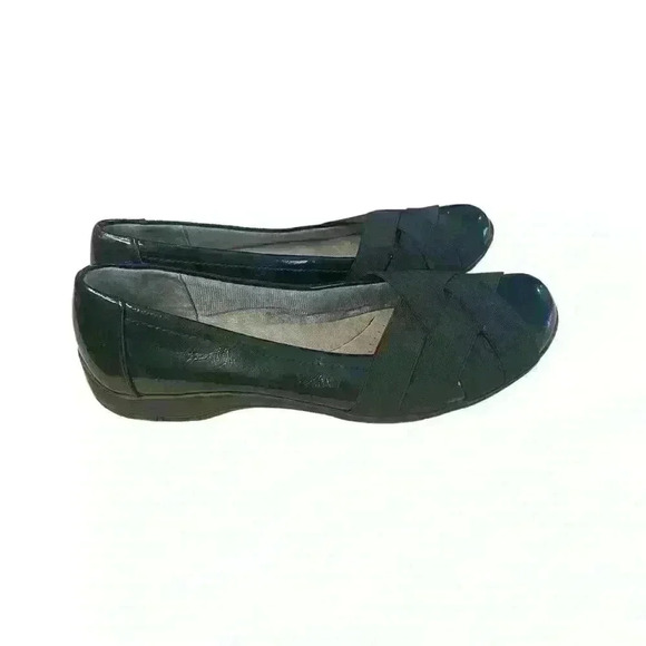 Lifestride Soft System Black Patent Leather Flats Sz 6 EU 36 Daisie EUC - Picture 6 of 9